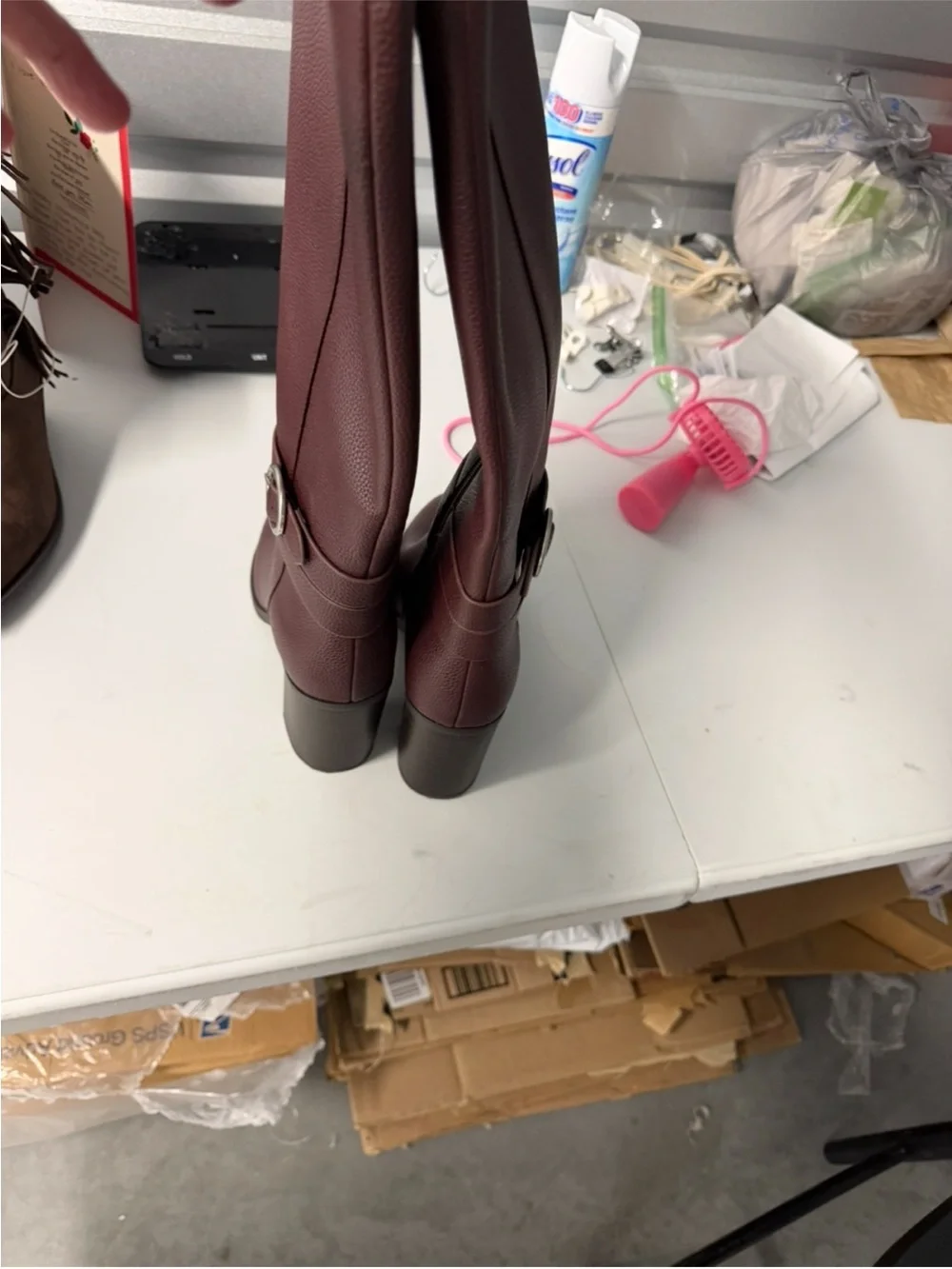 Women's Tall Burgundy Riding Boots size 10 new